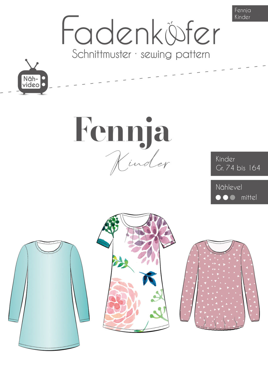 Papierschnittmuster Fennja Kinder