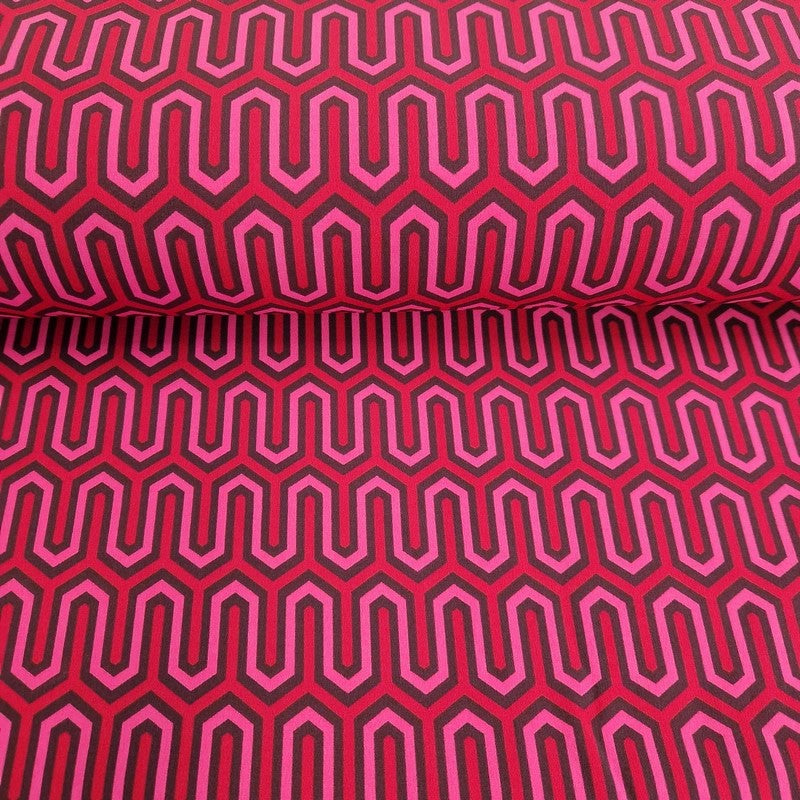 Softshell geometrisch rot