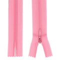 Nahtverdeckter Reißverschluss 25 cm rosa