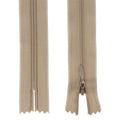 Nahtverdeckter Reißverschluss 25 cm taupe