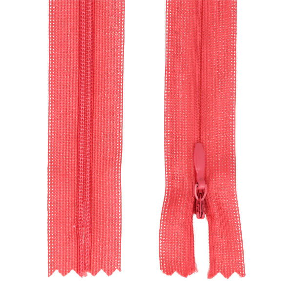 Nahtverdeckter Reißverschluss 25 cm dunkelpink