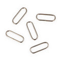 Quadrat-Ring oval 40mm silber