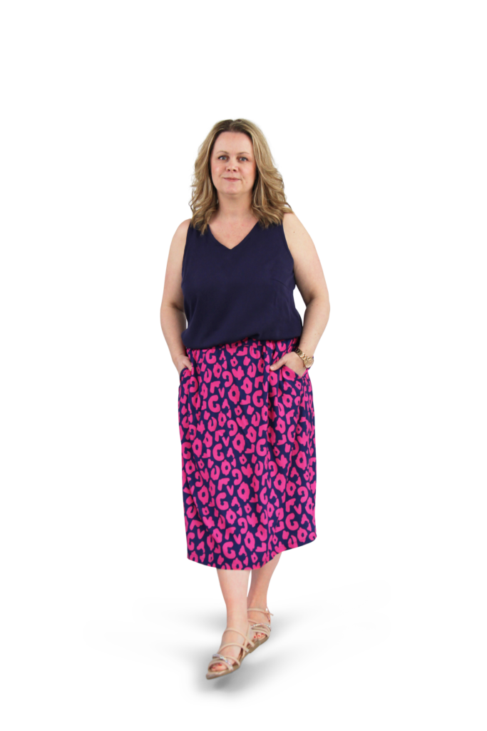 Papierschnittmuster Top & Rock Damen