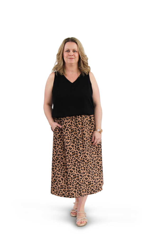 Papierschnittmuster Top & Rock Damen