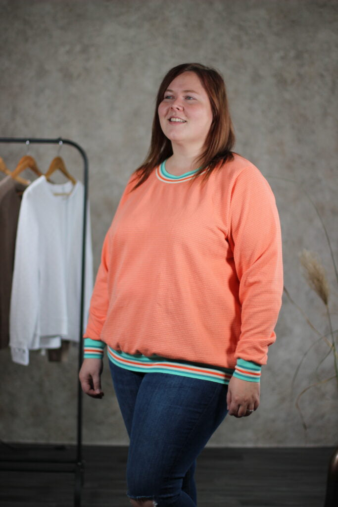 Papierschnittmuster Basic-Pullover Damen