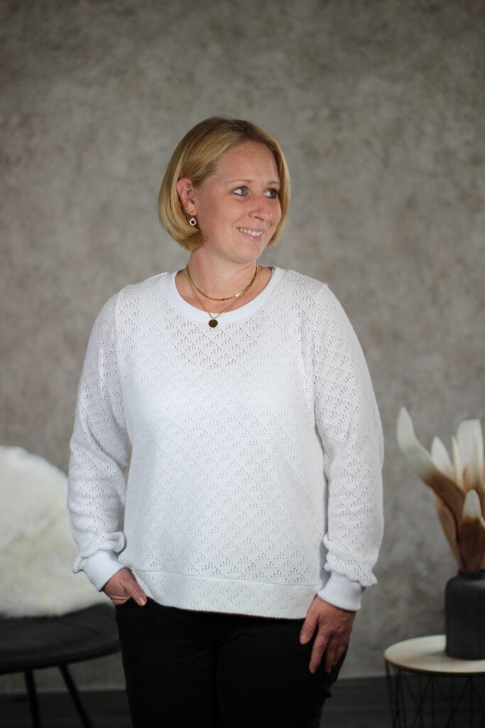 Papierschnittmuster Basic-Pullover Damen
