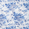 Baumwoll Druck Rosen, Flieder blau