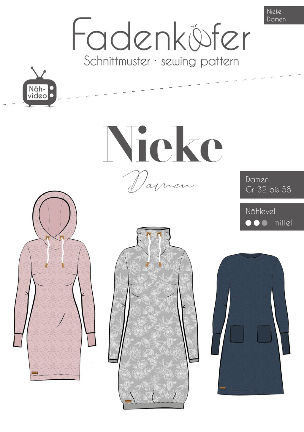 Papierschnittmuster Nieke Damen