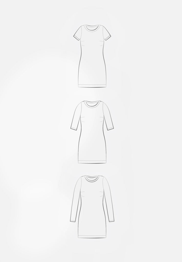 Papierschnittmuster Kleid Isabell Damen