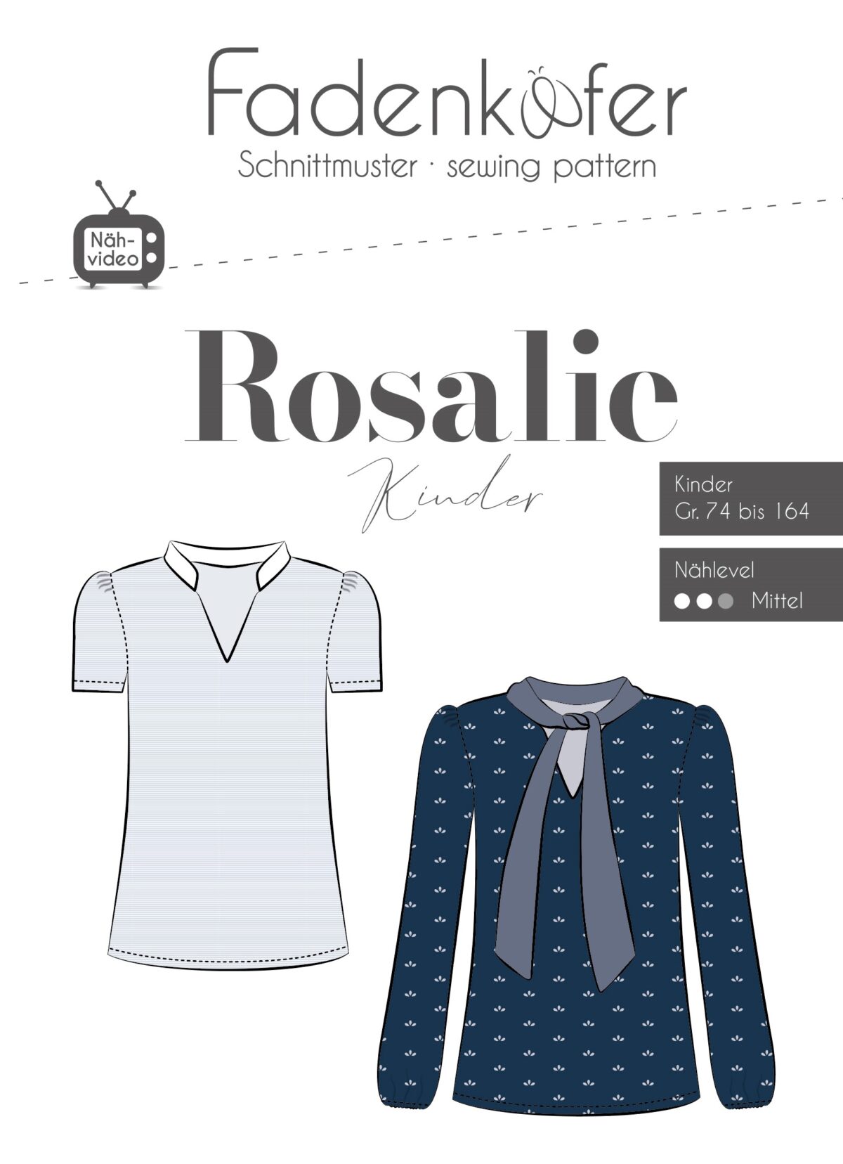 Papierschnittmuster Rosalie Kinder