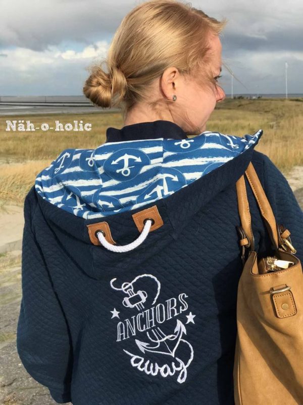 Papierschnittmuster Sweatjacke Damen