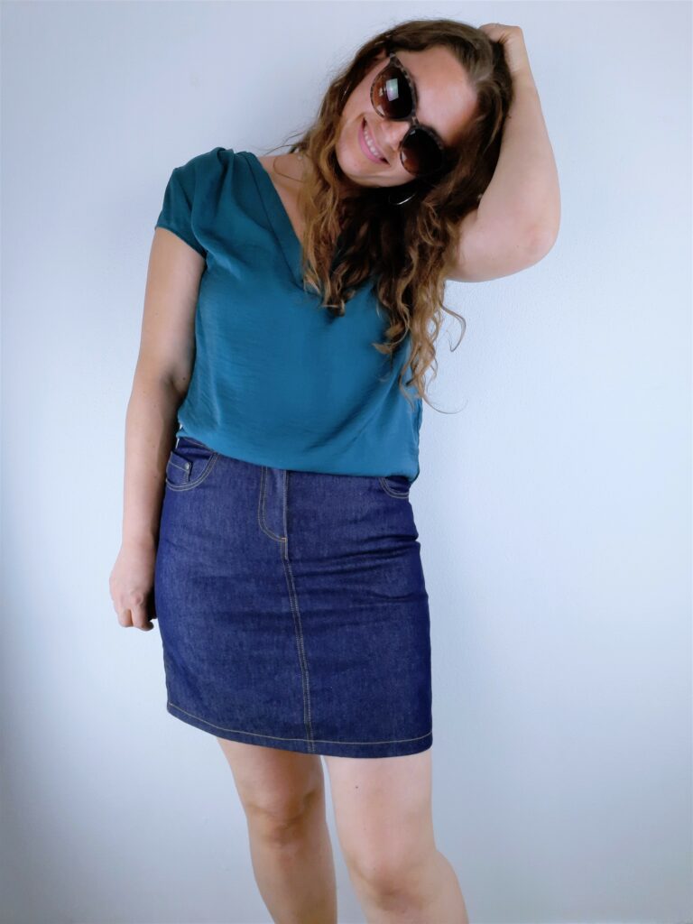 Papierschnittmuster Jeansrock Damen