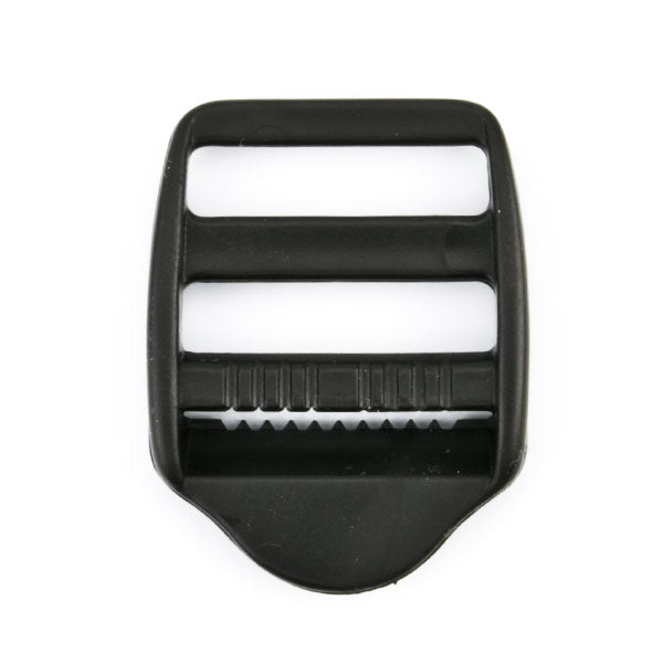 Stegschnalle schwarz 25mm mit Griff