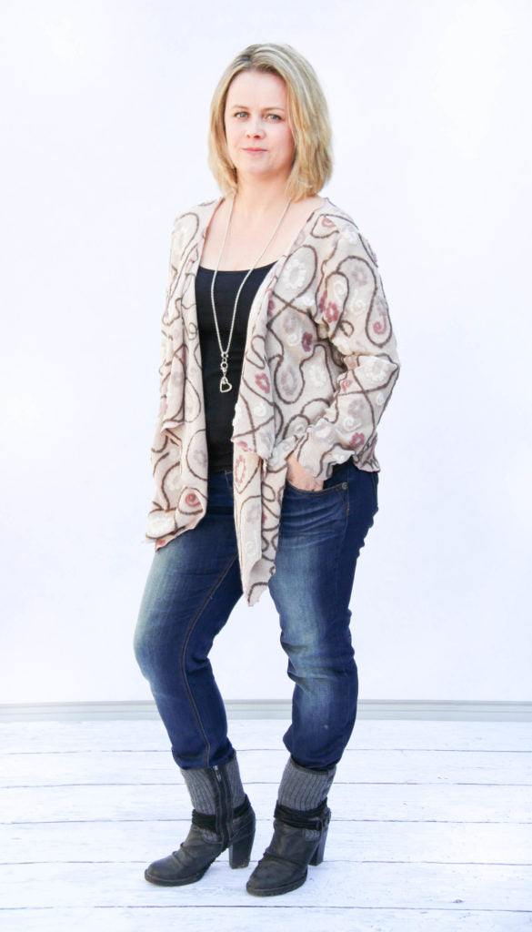 Papierschnittmuster Strickjacke Bea Damen
