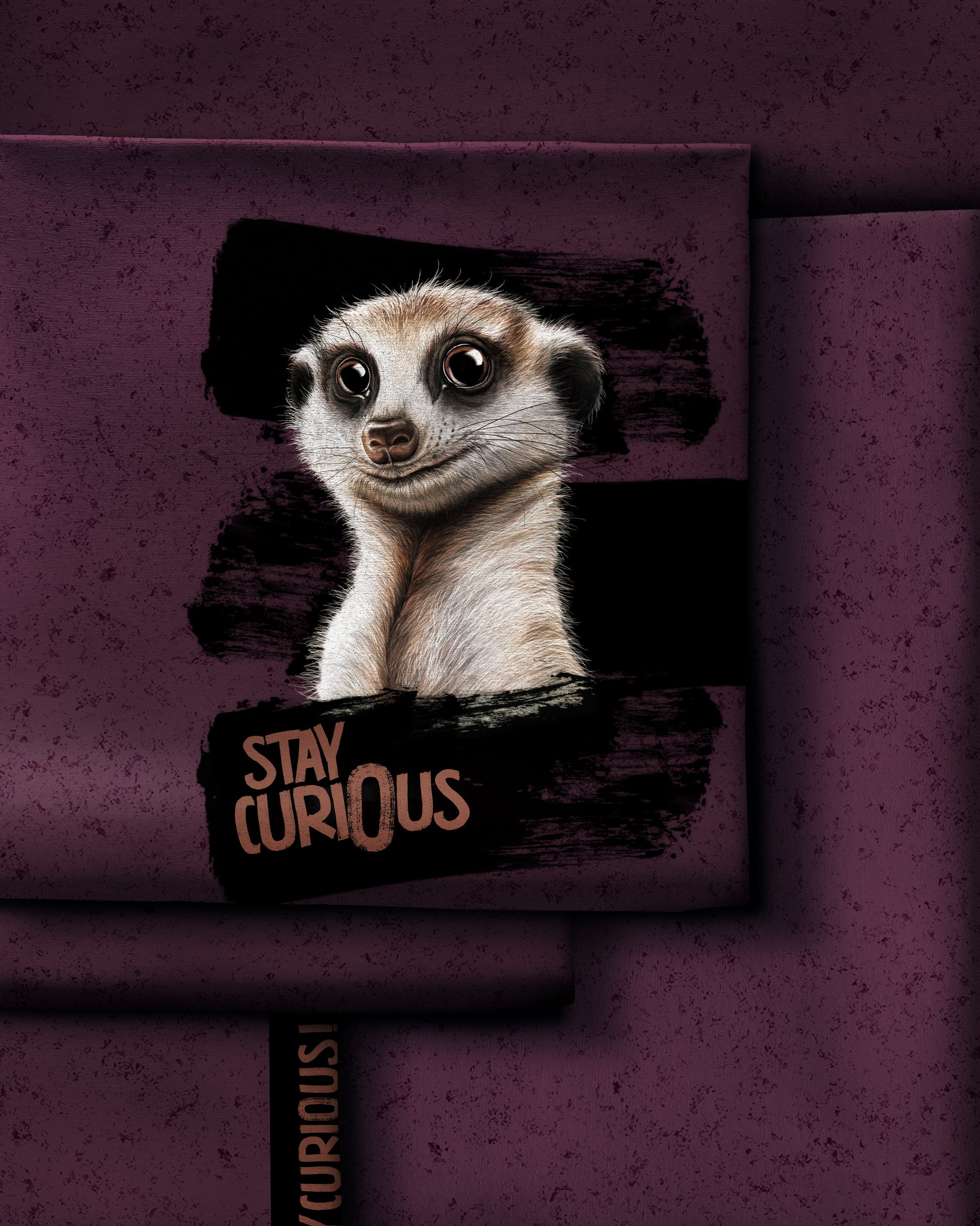 French Terry Panel Stay Curious by Thorsten Berger