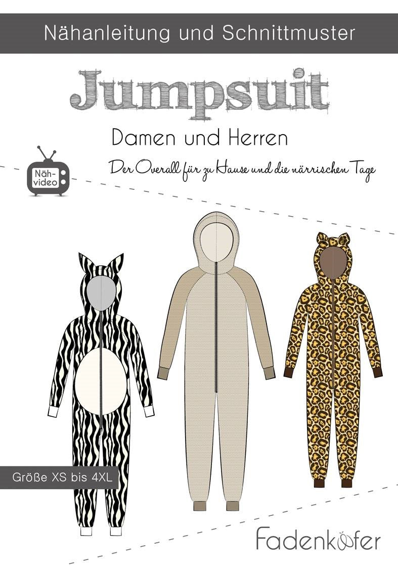 Papierschnittmuster Jumpsuit Damen & Herren