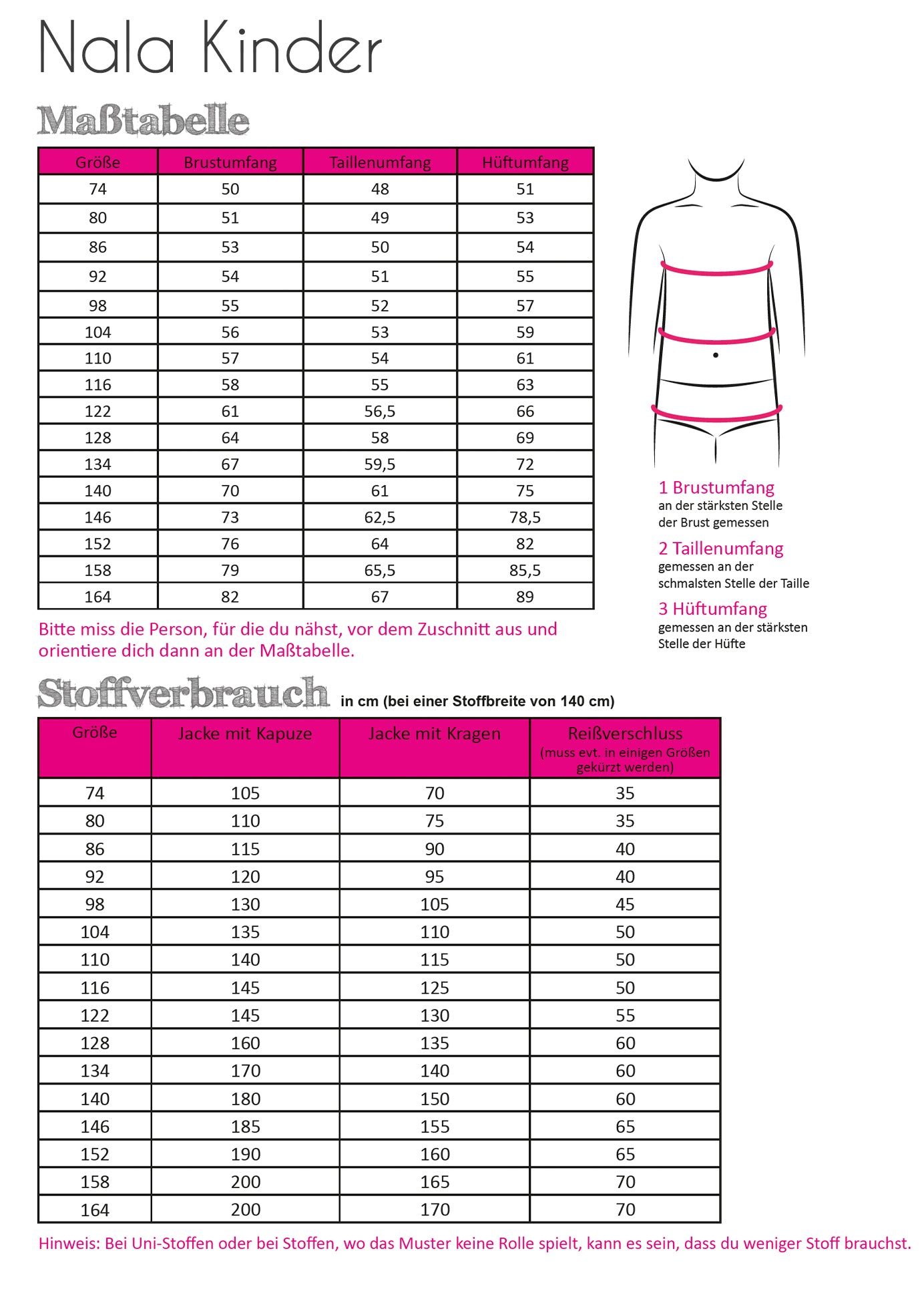 Papierschnittmuster Longjacket Nala Kinder