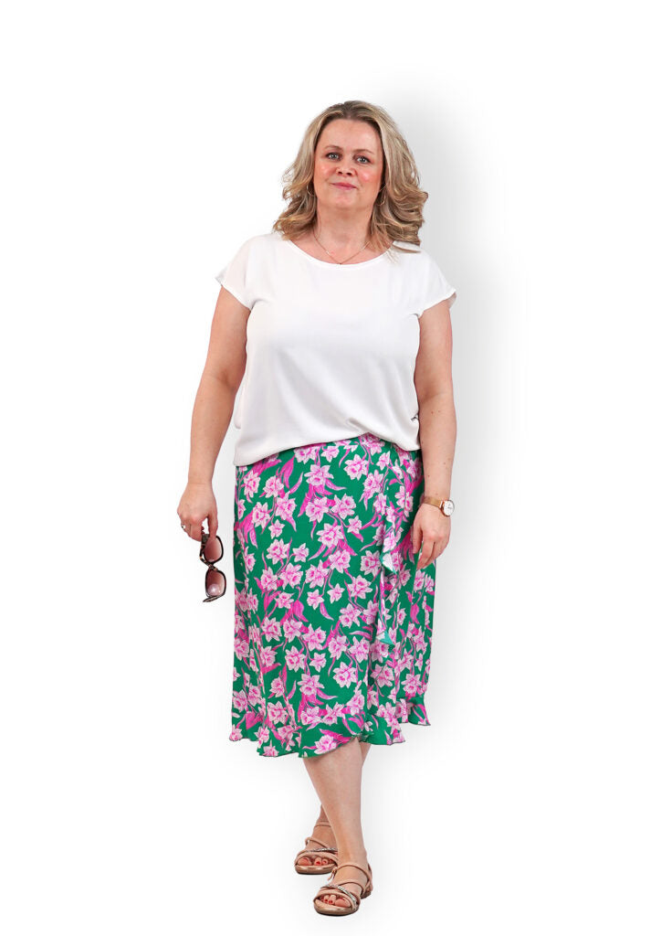 Papierschnittmuster Wickelrock Damen