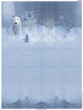 XXL Panel Snow Wolf 150 cm x 200cm Hellblau